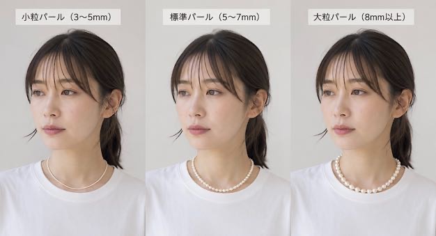 パール粒大きさ比較