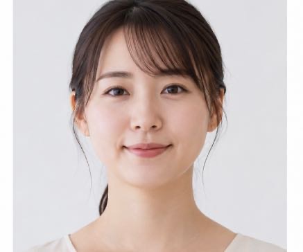 丸顔×首長め