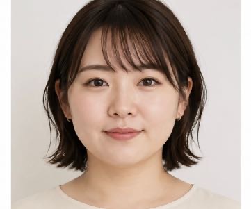 丸顔×首短め