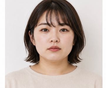 四角顔×首短め