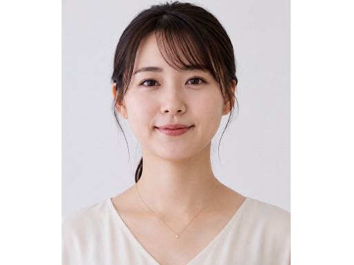 丸顔×首長め